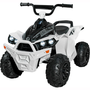 Montable Cuatrimoto Electrica 2 Velocidades 4.3 Km/h 12v Blanca