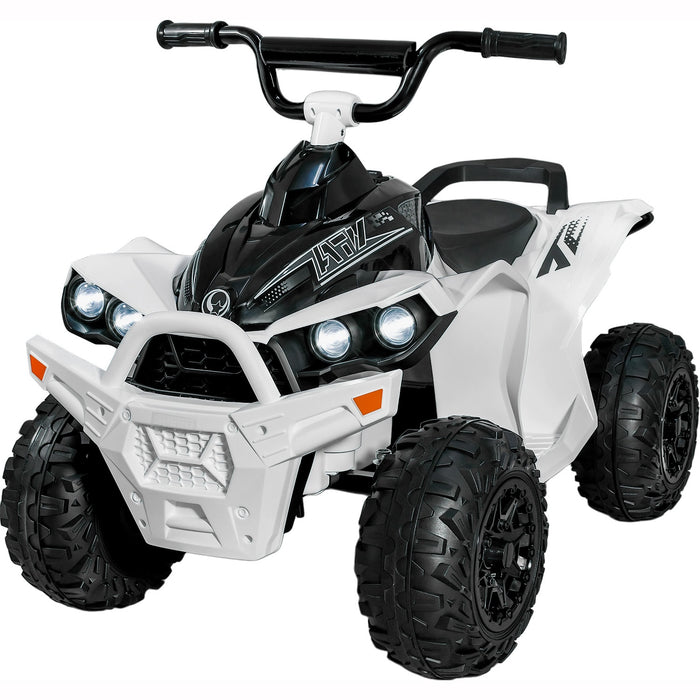 Montable Cuatrimoto Electrica 2 Velocidades 4.3 Km/h 12v Blanca