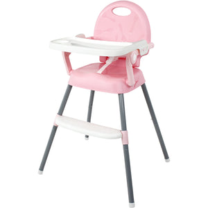 Silla Periquera Alta Bebe Plegable 3 En 1 Bandeja Ajustable
