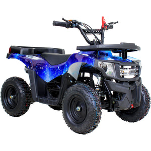 Mini Cuatrimoto Atv Niños Montable 49cc Motor Gasolina Azul