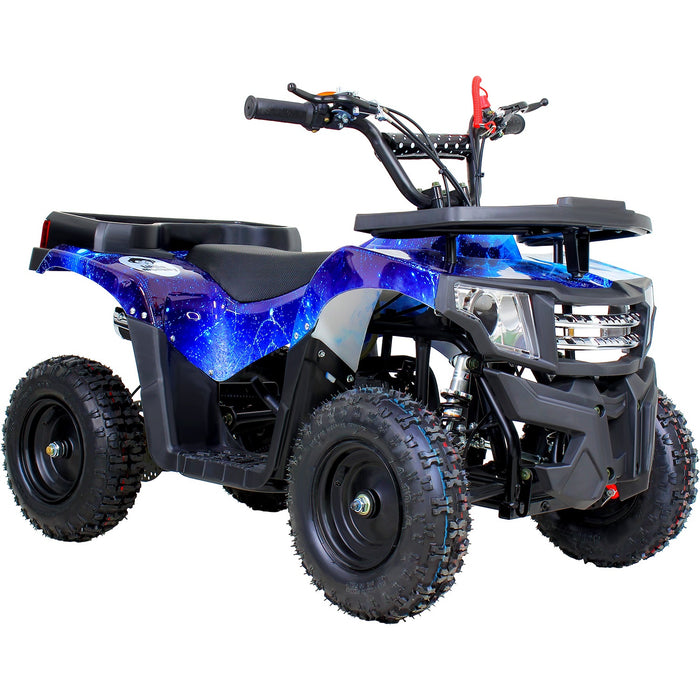 Mini Cuatrimoto Atv Niños Montable 49cc Motor Gasolina Azul