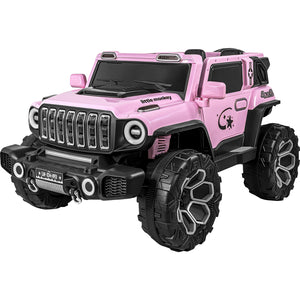 Carro Montable Electrico Control Remoto 4x4 Musica Bluetooth Color Rosa