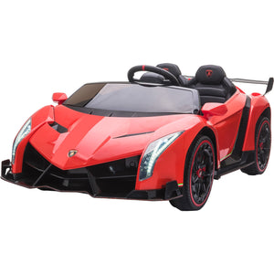 Carro Eléctrico Montable Lamborghini Rojo Usb Mp3 12v