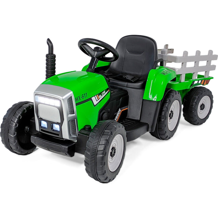 Montable Electrico Tipo Tractor 12v 8 Km con Luz y Sonido