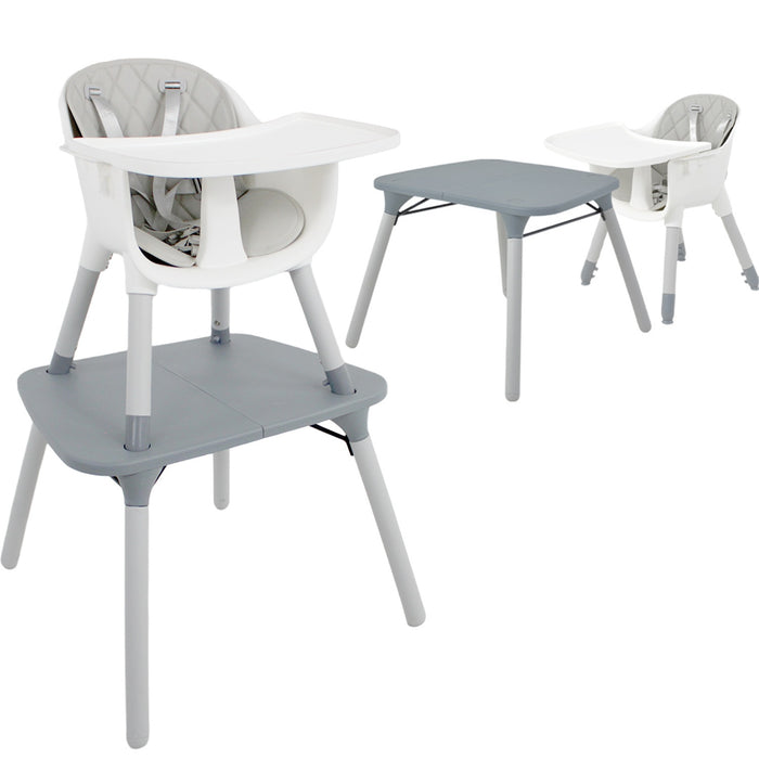 Silla Periquera Alta Bebe 4 En 1 Reforzada Mesa Actividades