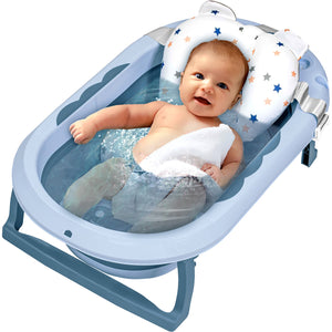 Bañera Bebe Tina Pegable Portatil Viaje Cojin Termometro