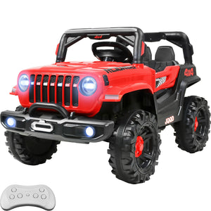 Camioneta Montable Electrica 12v 2 Motores Niño Control Usb Color Rojo