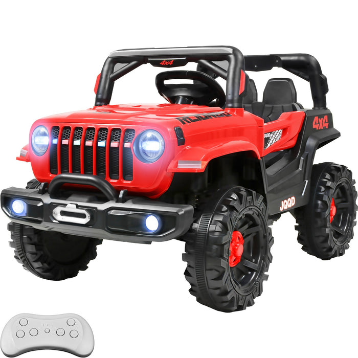 Camioneta Montable Electrica 12v 2 Motores Niño Control Usb Color Rojo