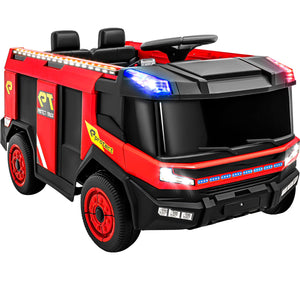 Montable Camión Bombero 12v Luces, Sonido Y Función De Agua