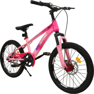 Bicicleta Infantil Niños Rodada 20 Cuadro Acero Frenos Disco Color Rosa