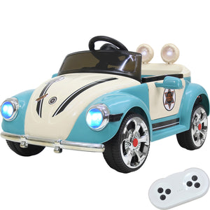 Montable Vocho Luces Sonido Musica Mp3 Carrito Electrico 6v Azul