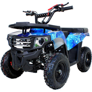 Mini Cuatrimoto Atv Niños Montable 49cc Motor Gasolina Azul