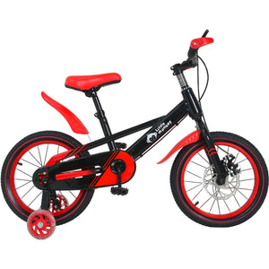 Bicicleta Infantil Roja Niño R16 Llantas Entrenadoras Frenos
