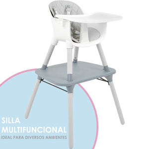 Silla Periquera Alta Bebe 4 En 1 Reforzada Mesa Actividades