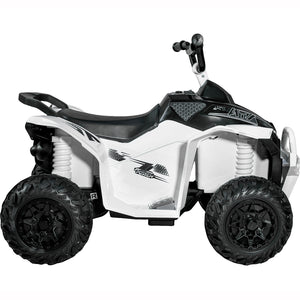 Montable Cuatrimoto Electrica 2 Velocidades 4.3 Km/h 12v Blanca