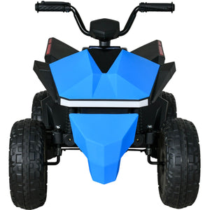 Cuatrimoto Tesla Electrica Montable Niños 12v 8 Km/h Color Azul