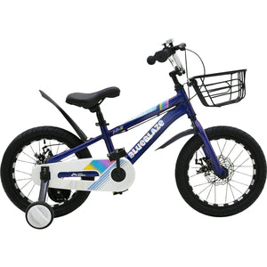 Bicicleta Infantil Niños Azul Rodada 16 Ruedas Entrenamiento Azul Cromo