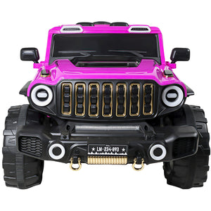 Carro Montable Electrico Control Remoto 4x4 Musica Bluetooth Fucsia
