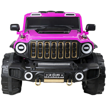 Carro Montable Electrico Control Remoto 4x4 Musica Bluetooth Fucsia