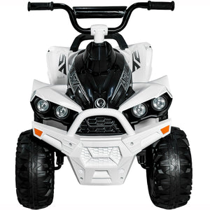 Montable Cuatrimoto Electrica 2 Velocidades 4.3 Km/h 12v Blanca