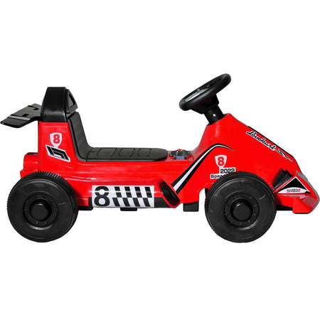 Go Kart Eléctrico 12v F1 Niño Música Mp3 Usb Luz Color Rojo