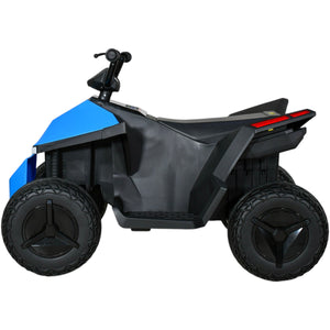 Cuatrimoto Tesla Electrica Montable Niños 12v 8 Km/h Color Azul