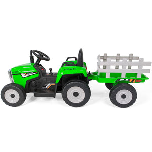 Montable Electrico Tipo Tractor 12v 8 Km con Luz y Sonido