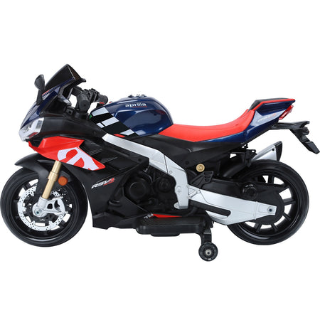 Moto Montable Eléctrica 12v 2 Llantas Apoyo Azul Niño Luz Color Rojo