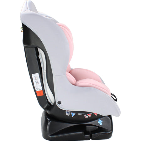 Autoasiento Rosa Bebe 3 Ajustes Arnes 5 Puntos Seguridad