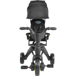 Triciclo Carriola Plegable Portatil Niños 1-5 Años 4 En 1 Color Negro