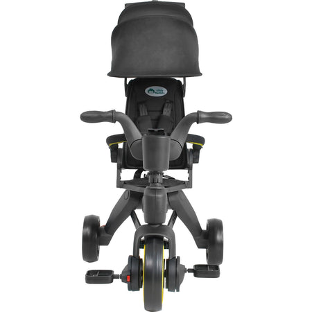 Triciclo Carriola Plegable Portatil Niños 1-5 Años 4 En 1 Color Negro