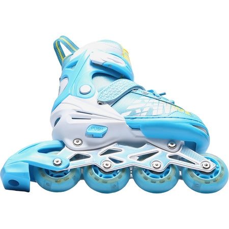 Patines En Linea Niño Ajustable Ruedas Led + Protecciones