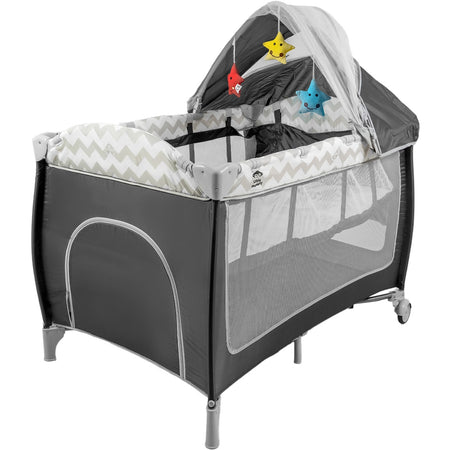 Cuna Bebes Plegable Ruedas Mosquitero Cambiador Juegos