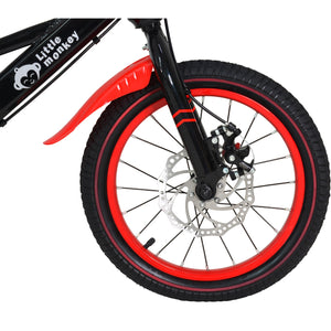Bicicleta Infantil Roja Niño R16 Llantas Entrenadoras Frenos