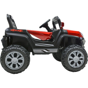 Montable Buggy Luces Sonido Musica Mp3 Carrito Electrico 12v Rojo
