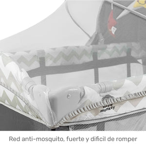 Cuna Bebes Plegable Ruedas Mosquitero Cambiador Juegos