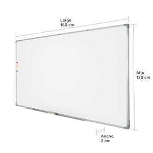Pizarron Blanco Escolar 180x120 Alta Calidad Plumones Gratis