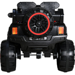 Carro Montable Buggy Eléctrico Con Luces, Música Y Control Color color Rojo