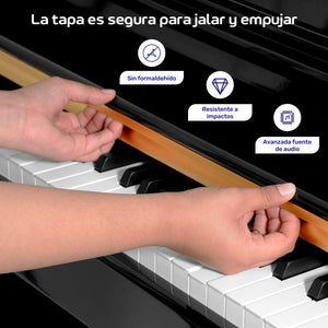 Piano Digital 88 Teclas Teclado Electrico 15v 3a 900 Ritmos