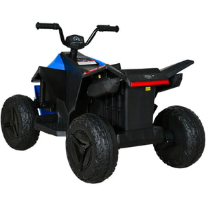 Cuatrimoto Tesla Electrica Montable Niños 12v 8 Km/h Color Azul