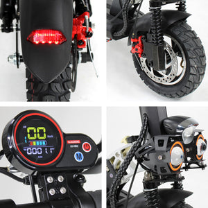Scooter Electrico Con Asiento Luz Led Usb Alarma 48 Km/h CENTURFIT