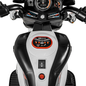 Moto Eléctrica Blanca Montable Para Niños De 2 A 5 Años Blanca