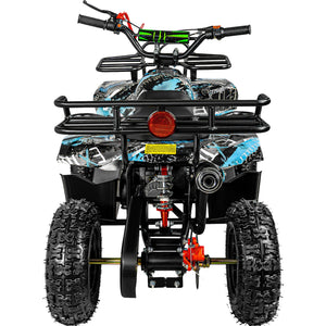 Cuatrimoto Montable Motor A Gasolina 49cc Niños 45km/h Color Azul