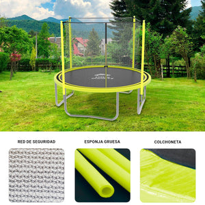 Trampolin Brincolin 8 Pies (2.44 m) para Niños Reforzado con Red