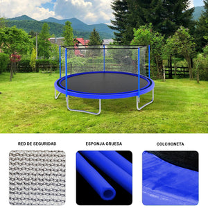 Trampolin Brincolin 15 Pies (4.57 m) para Niños Reforzado con Red
