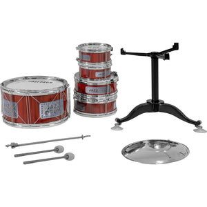 Bateria Musical Juguete Jazz Niños 7 Piezas 5 Tambores