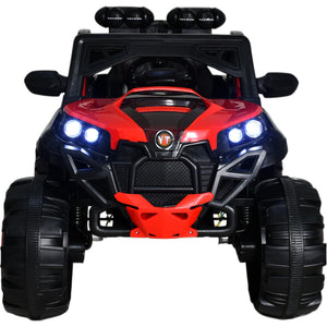 Carro Montable Buggy Eléctrico Con Luces, Música Y Control Color color Rojo