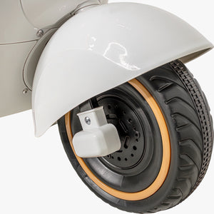 Motocicleta Montable Vintage Motoneta 12 V Luz Led Color Blanca