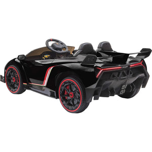 Carro Eléctrico Montable Lamborghini Negro Usb Mp3 12v