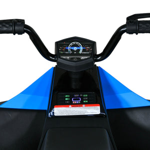 Cuatrimoto Tesla Electrica Montable Niños 12v 8 Km/h Color Azul